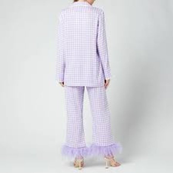 Sleeper Ostrich feather PJs - Sold Out Everywhere - Worn Once and Dry Cleaned -L - Picture 2 of 8